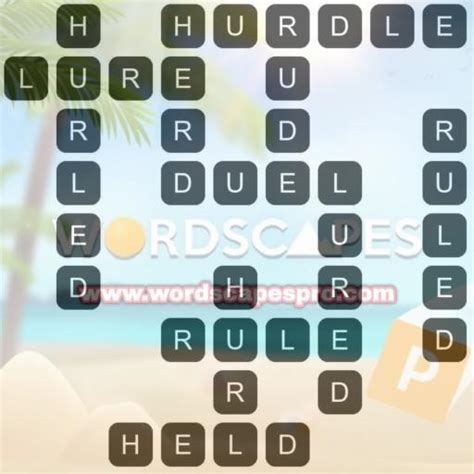 Wordscapes Level 332, Crest 12 Answers .